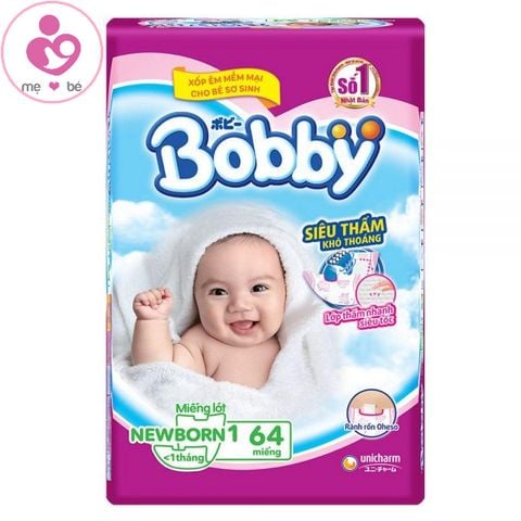 Miếng lót siêu thấm Bobby sơ sinh size NB1 cho bé 0-1 tháng