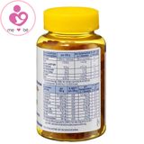Kẹo gấu bổ sung vitamin tổng hợp cho trẻ vị trái cây Mivolis Multivitamin Bärchen của Đức lọ 60 viên