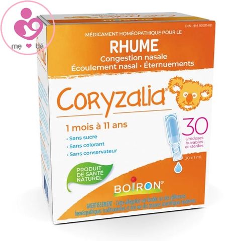 Muối uống vi lượng đồng căn Coryzalia Rhume Boiron hộp 30 ống