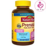 Vitamin bầu Nature Made Prenatal Folic Acid + DHA của Mỹ cho phụ nữ mang thai