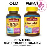 Vitamin bầu Nature Made Prenatal Folic Acid + DHA của Mỹ cho phụ nữ mang thai