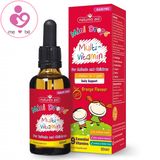 Vitamin tổng hợp dạng siro cho bé biếng ăn Natures Aid Mini Drops Multivitamin của Anh lọ 50ml