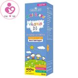 Vitamin D3 Natures Aid Mini Drops 400IU của Anh cho trẻ từ 0-5 tuổi lọ 50ml