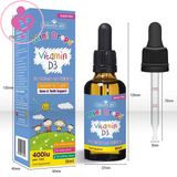 Vitamin D3 Natures Aid Mini Drops 400IU của Anh cho trẻ từ 0-5 tuổi lọ 50ml