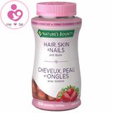 Kẹo dẻo đẹp da, móng và tóc Nature’s Bounty Hair Skin And Nails Gummies của Mỹ lọ 230 viên