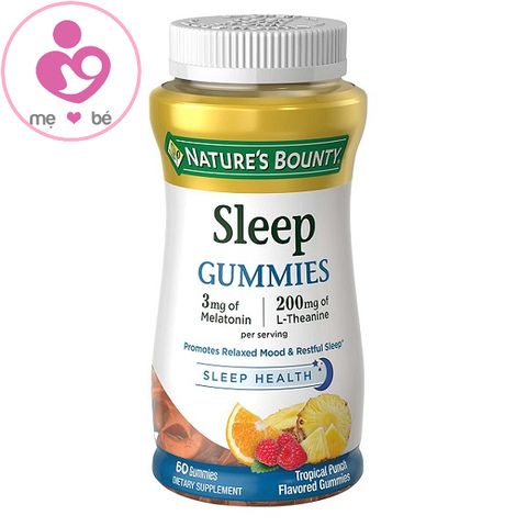 Kẹo dẻo giúp ngủ ngon Nature’s Bounty Sleep Gummies của Mỹ lọ 60 viên