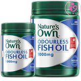 Dầu cá không mùi Nature’s Own Odourless Fish Oil 1000mg của Úc set 2 lọ = 600 viên