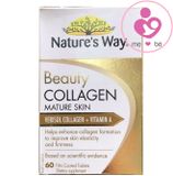 Viên uống bổ sung collagen Nature’s Way Beauty Collagen Mature Skin Verisol Collagen + Vitamin A của Úc