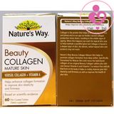 Viên uống bổ sung collagen Nature’s Way Beauty Collagen Mature Skin Verisol Collagen + Vitamin A của Úc