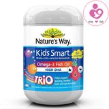 Nature’s Way Kids Smart Omega 3 DHA Fish Oil High DHA của Úc lọ 180 viên