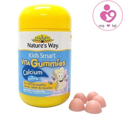 Kẹo canxi và vitamin D3 Kids Smart Vita Gummies của Úc lọ 60 viên