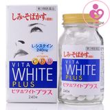 Viên uống trắng da trị nám và tàn nhang Vita White Plus của Nhật Bản lọ 240 viên