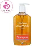 Sữa rửa mặt kiềm dầu, trị mụn Neutrogena Oil Free Acne Wash của Mỹ chai 269ml