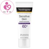 Kem chống nắng Neutrogena Sensitive Skin Mineral Sunscreen 60+ của Mỹ tuýp 88ml