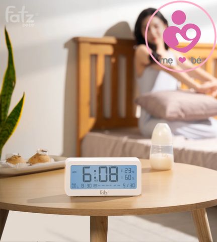 Nhiệt ẩm kế điện tử đa năng trong nhà kiêm đồng hồ báo thức cho bé Senmax 1 – FB8826WS