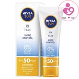 Kem chống nắng Nivea Sun Uv Face Shine Control SPF50 của Đức tuýp 50ml