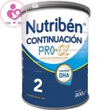 Sữa Nutribén Continuación 2 của Pháp cho trẻ từ 6-12 tháng hộp 800g