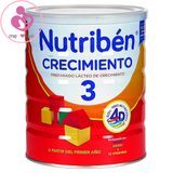 Sữa Nutribén Crecimiento 3 của Pháp cho trẻ từ 1-3 tuổi hộp 800g