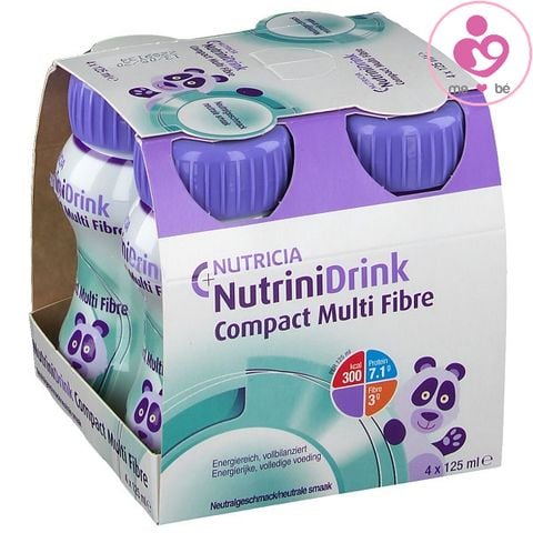 Sữa nước Nutrinidrink Compact Multi Fibre của Nutricia Đức lốc 4 chai 125ml