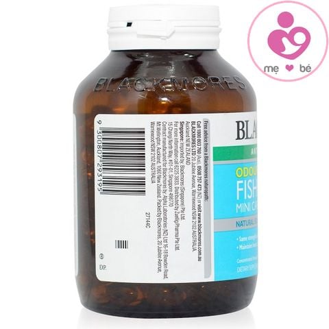 Dầu cá Blackmores Fish Oil Mini Caps của Úc lọ 400 viên