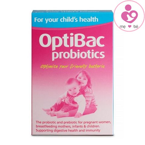 Men vi sinh cho cả bé và mẹ OptiBac Probiotics for your child’s health của Anh hộp 30 gói