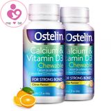 Viên canxi & vitamin D3 Ostelin chewable của Úc cho người trên 12 tuổi hộp 60 viên