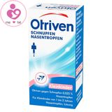 Nhỏ mũi Otriven 0.025% Schnupfen Nasentropfen Säuglinge của Đức cho trẻ dưới 2 tuổi lọ 10ml