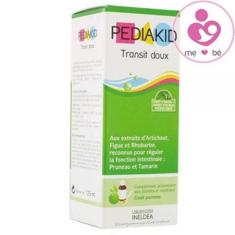 Siro Pediakid Transit doux của Pháp chống táo bón cho bé trên 6 tháng chai 125ml