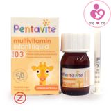 Vitamin tổng hợp Pentavite Multivitamin Infant Liquid 0-3 của Úc cho bé từ 0-3 tuổi lọ 30ml