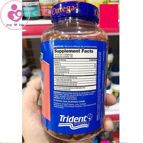 Dầu cá hồi Pure Alaska Omega Wild Salmon Oil Omega 3 của Mỹ lọ 180 viên