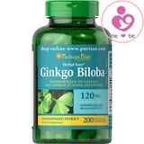 Viên hỗ trợ tuần hoàn não Puritan’s Pride Ginkgo Biloba 120mg của Mỹ