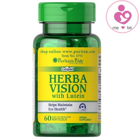Bổ mắt Puritan’s Pride Herba Vision With Lutein của Mỹ lọ 60 viên