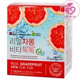 Nước ép bưởi hỗ trợ giảm cân Real Grapefruit Vita Tok Tok của Hàn Quốc hộp 30 gói