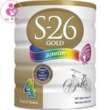 Sữa bột S-26 số 4 Gold Junior của Úc cho trẻ từ 2 tuổi