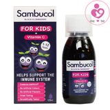 Siro tăng đề kháng Sambucol Black Elderberry Liquid For Kids + Vitamin C của Anh cho trẻ từ 1-12 tuổi lọ 120ml