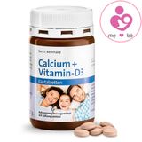 Viên ngậm bổ sung calcium và vitamin D3 Sanct Bernhard Calcium + Vitamin D3 vị socola của Đức lọ 150 viên