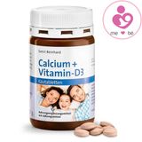 Viên ngậm bổ sung calcium và vitamin D3 Sanct Bernhard Calcium + Vitamin D3 vị socola của Đức lọ 150 viên