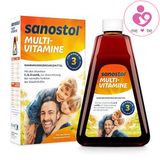 Vitamin tổng hợp Sanostol Multi-vitamine số 3 của Đức cho trẻ từ 3-6 tuổi lọ 460ml
