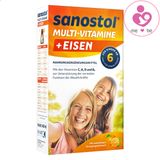 Vitamin tổng hợp Sanostol Multi-Vitamine + Eisen số 6 của Đức cho trẻ từ 6 tuổi lọ 460ml