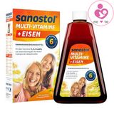 Vitamin tổng hợp Sanostol Multi-Vitamine + Eisen số 6 của Đức cho trẻ từ 6 tuổi lọ 460ml