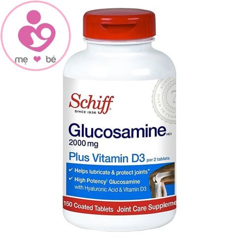 Bổ xương khớp Schiff Glucosamine 2000mg Plus Vitamin D3 của Mỹ lọ 150 viên