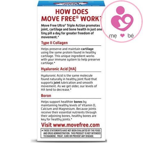 Viên xương khớp Schiff Move Free Ultra Triple Action của Mỹ lọ 75 viên