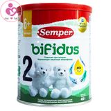 Sữa Semper Bifidus số 2 nhiều chất xơ của Nga chống táo bón cho trẻ từ 6-12 tháng hộp 400g