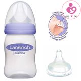 Set 3 bình sữa Lansinoh mOmma núm ti size S dung tích160ml