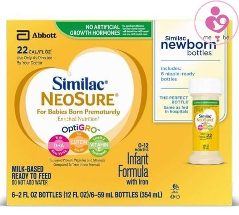 Sữa nước Similac Neosure OptiGRO 22 cal/fl oz nội địa Mỹ cho bé sinh non nhẹ cân