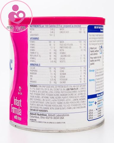 Sữa Similac Soy Isomil nội địa Mỹ cho bé 0-12 tháng hay nôn trớ đầy hơi quấy khóc