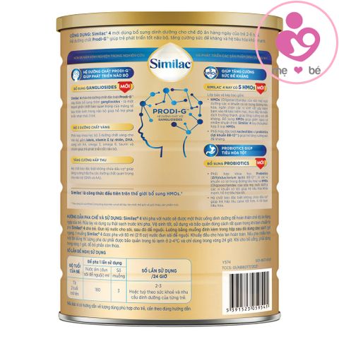 Sữa Similac PRODI-G 5 HMOs số 4 cho bé từ 2-6 tuổi