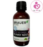 Siro Brauer Baby & Child Runny Nose trị sổ mũi ngạt mũi cho bé từ 6 tháng đến 12 tuổi lọ 100ml