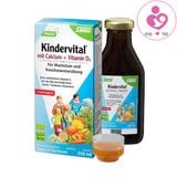 Siro canxi và vitamin D3 Kindervital Bio của Đức cho bé từ 3 tuổi lọ 250ml