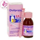 Siro hạ sốt Doliprane 2,4% sans sucre của Pháp cho trẻ từ sơ sinh lọ 100ml (mẫu mới 2022)